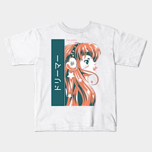 anime dreamer girl Kids T-Shirt